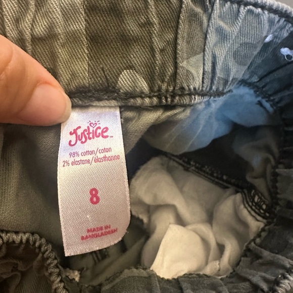 Camouflage Cargo Jogger Pants justice sz 8 - Picture 3 of 5